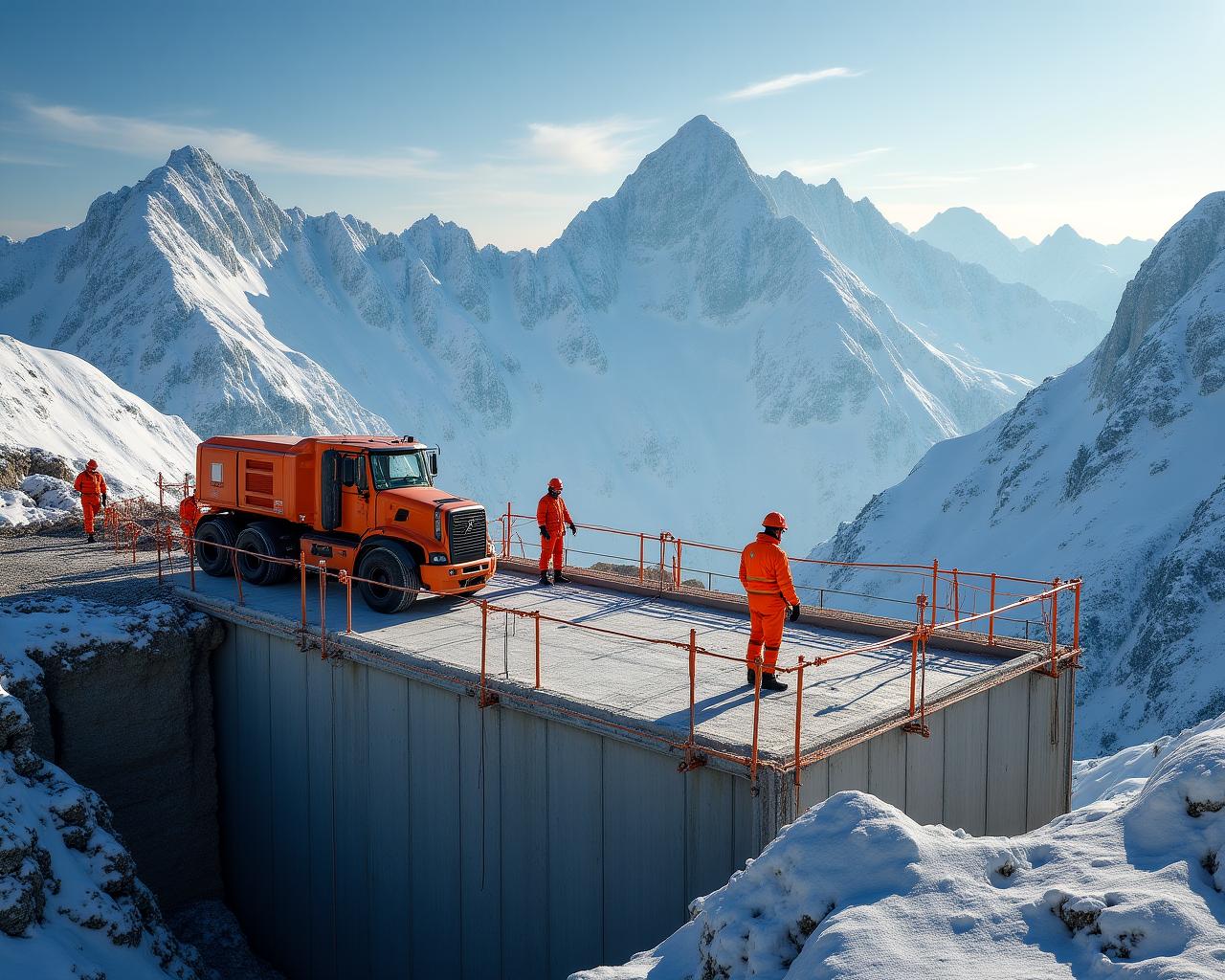 Cantiere in alta quota Montagnaforte Costruzioni